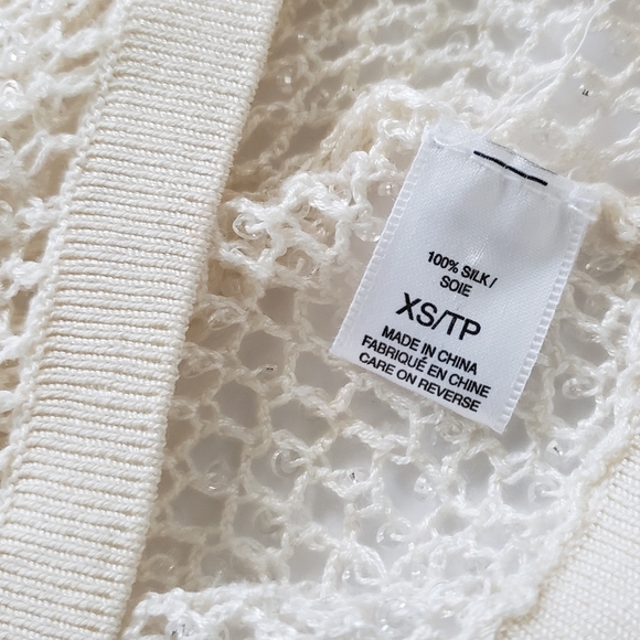 ELIE TAHARI Collection Sleeveless Beaded Silk Top - Picture 7 of 11